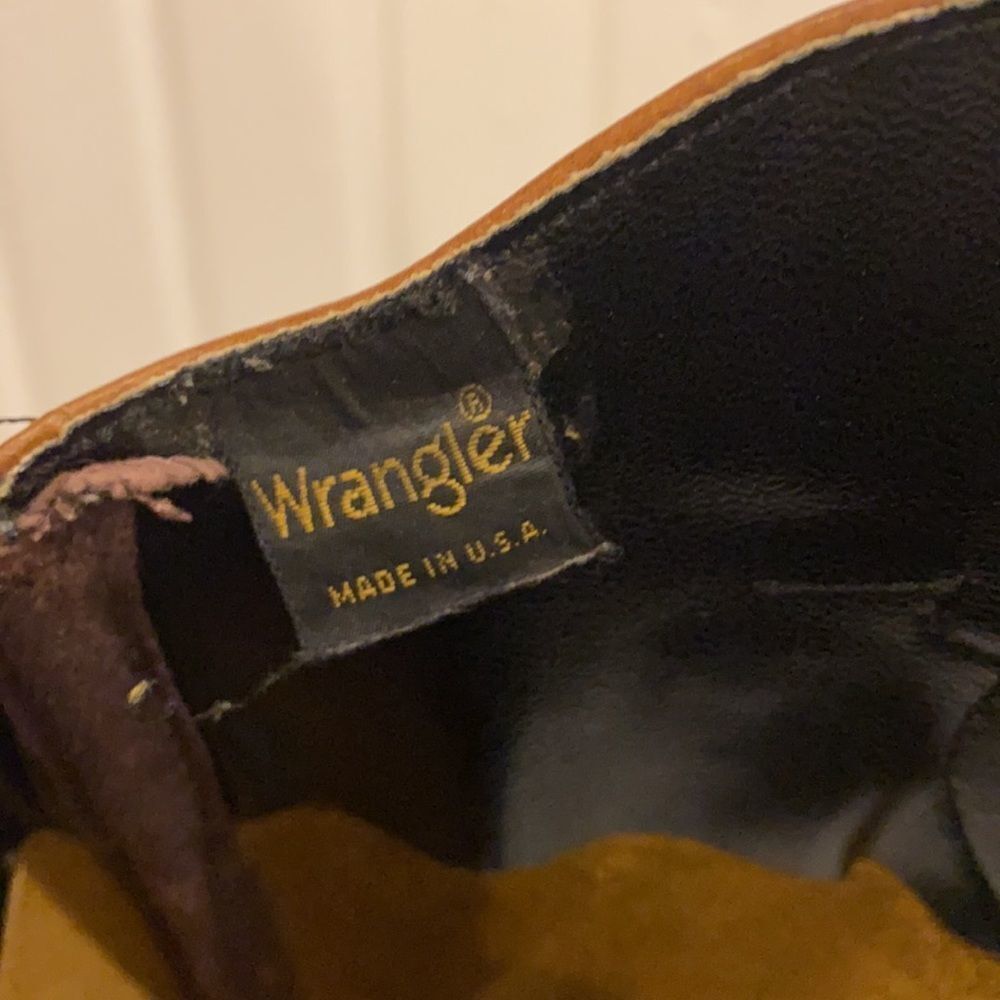 Vintage Wrangler Western Hippie Boots 70s 80s Boho A8 - Picture 12 of 14